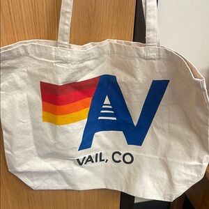 NWOT Aviator Nation - Logo Tote Bag -Vail. 24”x14”x6”